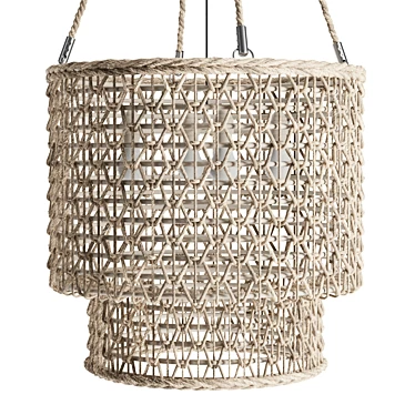 Rattan Serenity Pendant 3D model image 1 