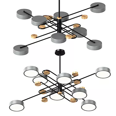 Modern Pars Ceiling Light 3D model image 1 