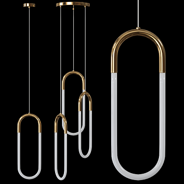 Elegant Pendulum Light 3D model image 1 