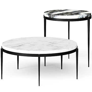 Sleek Elegance: Arteriors Kelsie Coffee Tables 3D model image 1 