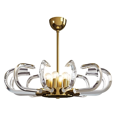 Elegant Tobia Chandelier 3D model image 1 