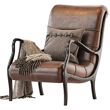 Vintage ESSE Mantellassi 1926 Accent Chair 3D model image 1 