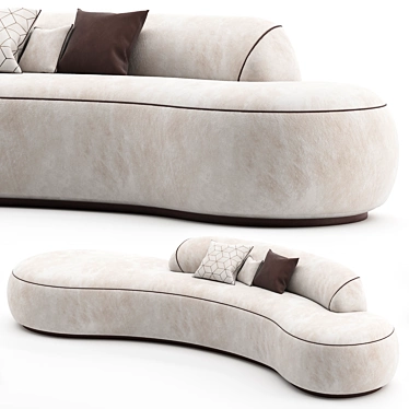 Serpentine Sofa by Holly Hunt 3D model image 1 