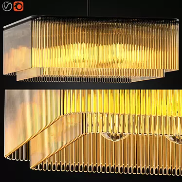Zagg Ceiling Lamp: Sleek Design, Impeccable Illumination 3D model image 1 