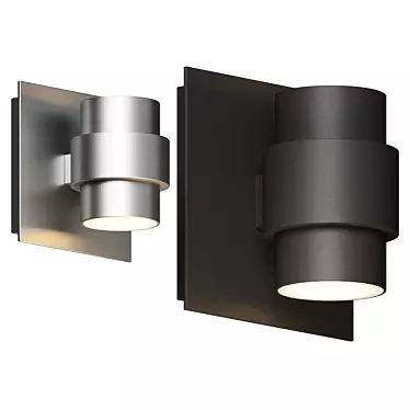 Title: Versatile LED Wall Sconce: Barrel 3D model image 1 