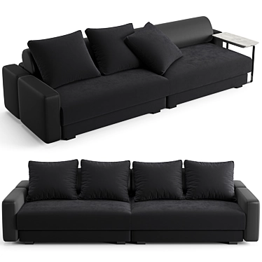 Luxurious Fendi Casa Halston Sofa 3D model image 1 