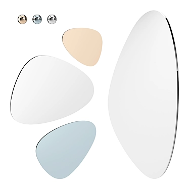 Stone Elite Mirror Set 3D model image 1 