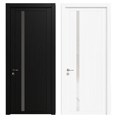 Elegant Interior Door - 120cm 3D model image 1 