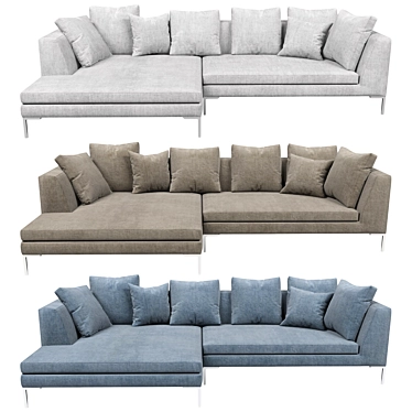 Charles Large: Modern Design Sofa 3D model image 1 