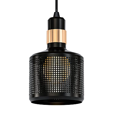 Sleek and Stylish: Riddle Pendant Lamp 3D model image 1 