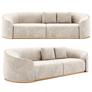 Luxury Rugiano Pierre Sofa 3D model image 1 