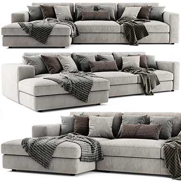 Ditre Urban Chaise: Modern Stylish Sofa 3D model image 1 