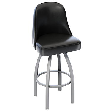 Grizzly Swivel Bar Stool: Rustic Elegance for Your Home 3D model image 1 