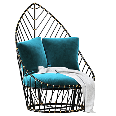 Palm Bliss Lounge Chair 3D model image 1 