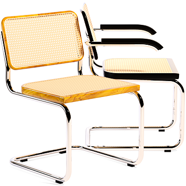 Modern Marcel Breuer Cesca Armchair 3D model image 1 