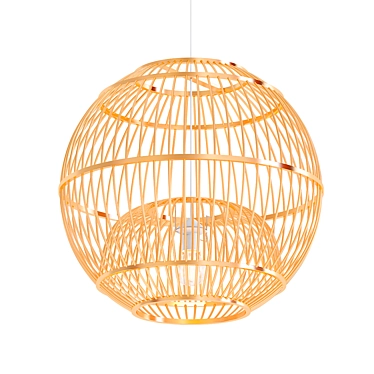 Stylish Calico Suspension Light 3D model image 1 