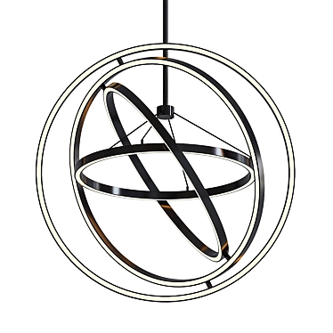 CASSINI Chandelier: Modern, Sleek Design 3D model image 1 