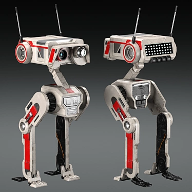 Star Wars Jedi Robot: Highly Detailed 3D Model 3D model image 1 