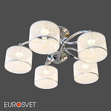 Smart Home Ceiling Chandelier: Eurosvet Fabiola 3D model image 1 