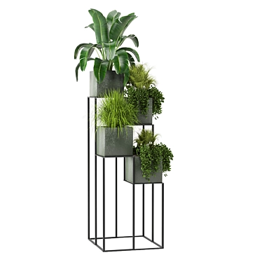 Green Oasis: Indoor Plants Collection 3D model image 1 