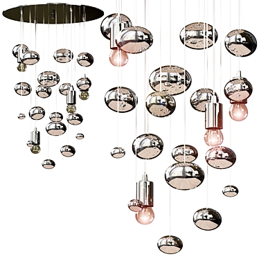 Elegant Salva Chandelier: Modern Lighting Design 3D model image 1 