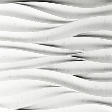 Wave Panel: 3D Decorative Gypsum 3D model image 1 