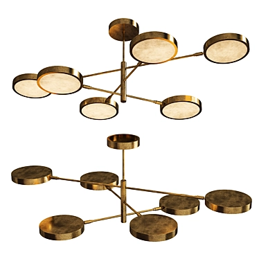 Luxury Sistema Solare Chandelier 3D model image 1 