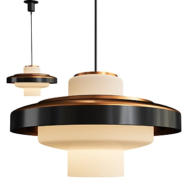 Modern Stilnovo Ceiling Pendant 3D model image 1 