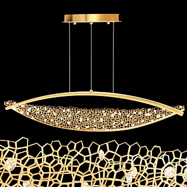 Crystal Glow LED Pendant Light 3D model image 1 