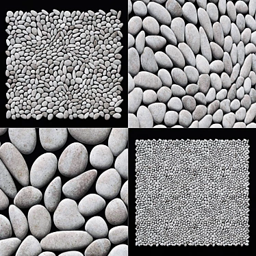 Pebble Panel Decor: Textured, Smooth, Versatile 3D model image 1 