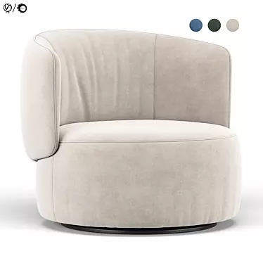 Elegant Swivel Chair "Jane 3D model image 1 