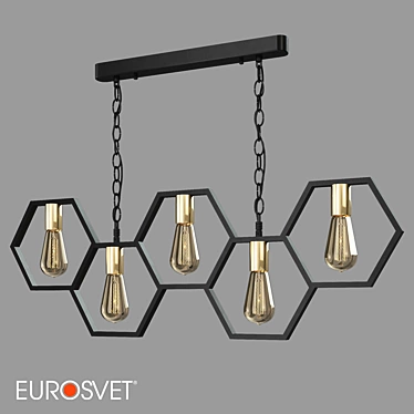 Arnia Black Loft Pendant Lamp 3D model image 1 