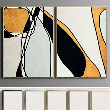 Modframe 86: Modern Abstract Photo Frames 3D model image 1 