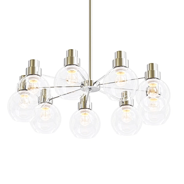 Elegant Armel CH205-9-NI Chandelier 3D model image 1 