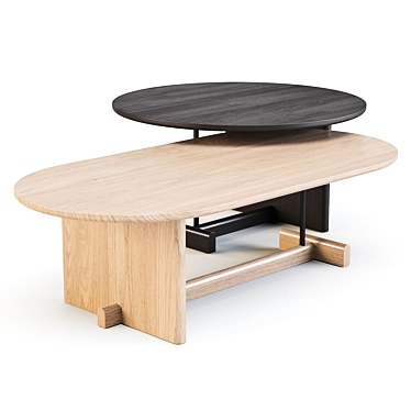 Fogia Koku Coffee & Side Table Set 3D model image 1 