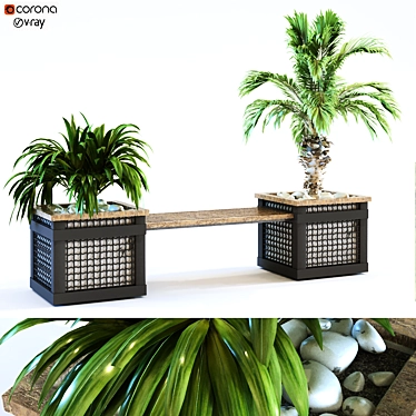 Elegant Greenery Box Set 3D model image 1 