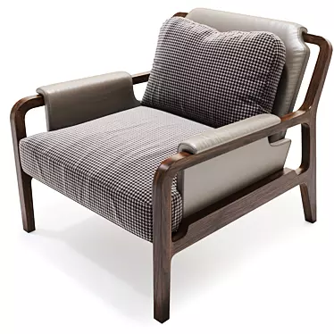 Modern Fergus Lounge Chair 3D model image 1 