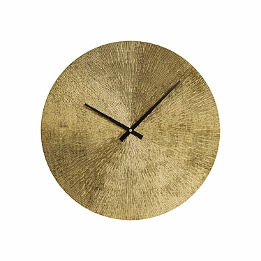 Elegant Starburst Wall Clock 3D model image 1 