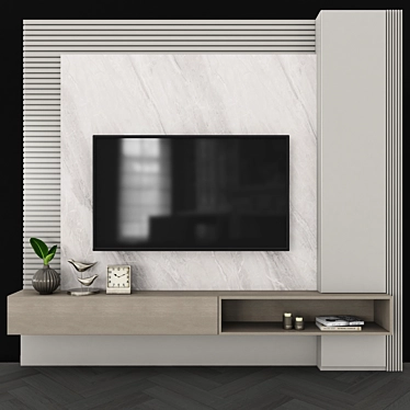 Contemporary TV Wall Unit - Set102 3D model image 1 