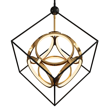 Elegant Monza Chandelier: Stunning Lighting Fixture 3D model image 1 