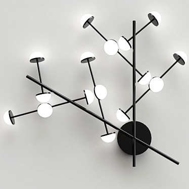Modern Matte Wall-Mounted LED Lamps 3D model image 1 