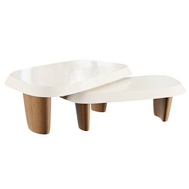 Multilaque Duo Coffee Table Set 3D model image 1 