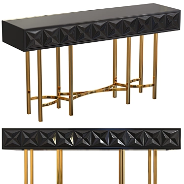 Modern Console Table - LaLume 3D model image 1 