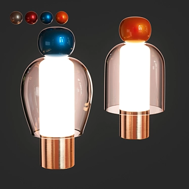 Sleek LED Table Lamp 3D model image 1 