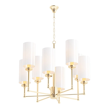 Elegant Newport Chandelier 3D model image 1 