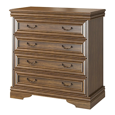 MK-60 Series Chest of Drawers 3D model image 1 