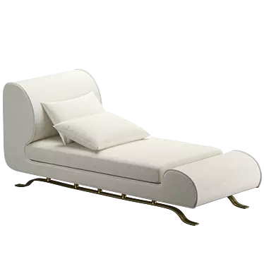 Italian Leather Luxury Sofa 3D model image 1 