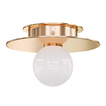 Sleek Flushmount Light Fixture 3D model image 1 