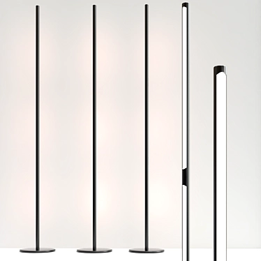 Sleek LED Floor Lamp - Mantra Torch 3D model image 1 