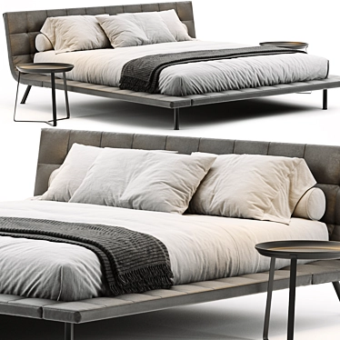 Poliform Onda: Modern and Stylish Bed 3D model image 1 